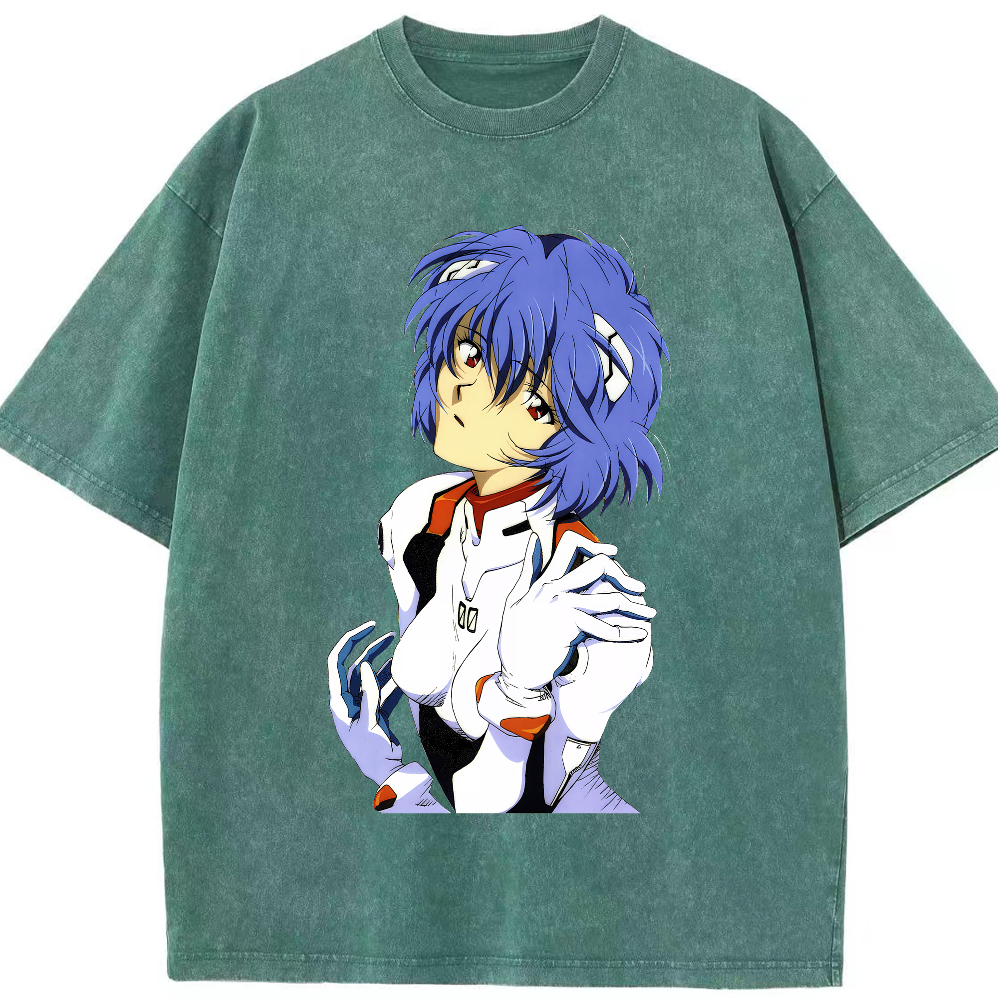 （画像用） EVA 新世紀エヴァンゲリオン 綿100% ヴィンテージ風 半袖Tシャツ（フロントプリント）